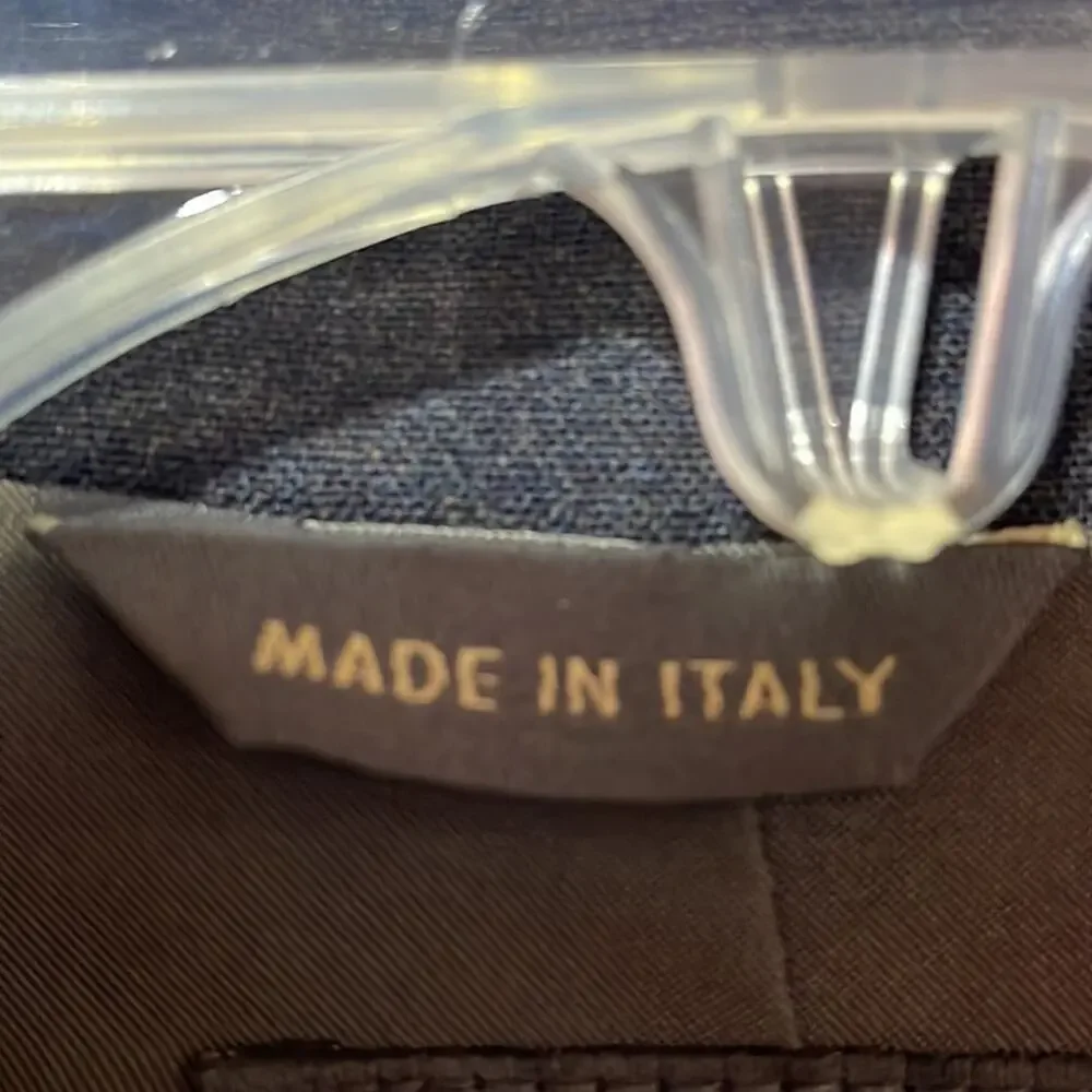 Banana Republic M charcoal wool lined front zip short jacket nwt vintage - Picture 11 of 11